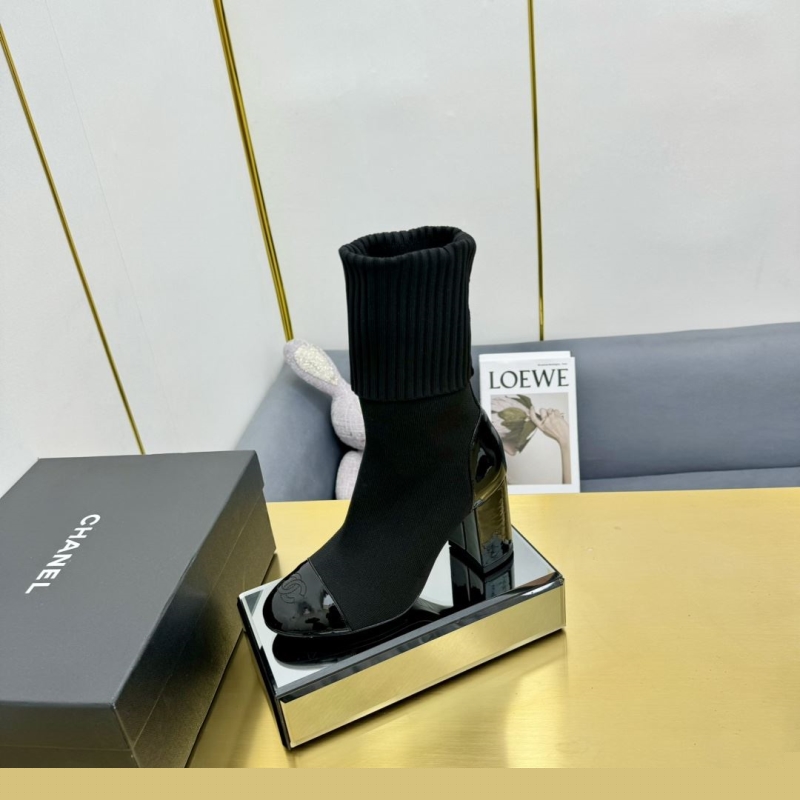 Ch*el leather shoes